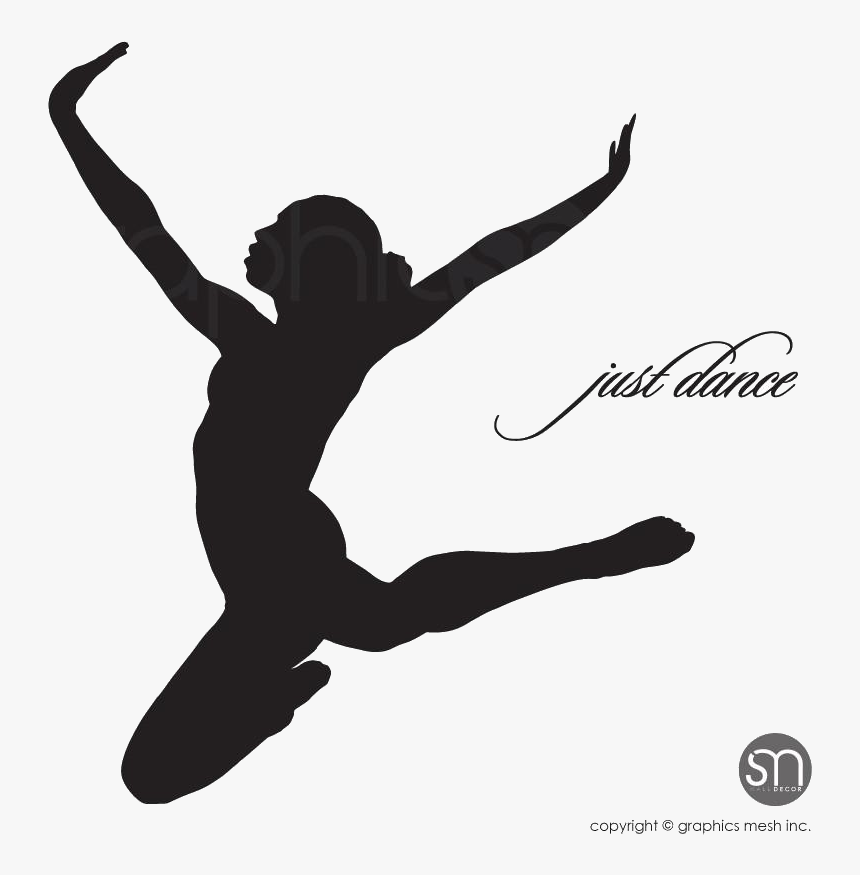 Just Dance Dancer Silhouette Wall Decal Graphicsmesh - Silhouette, HD Png Download, Free Download