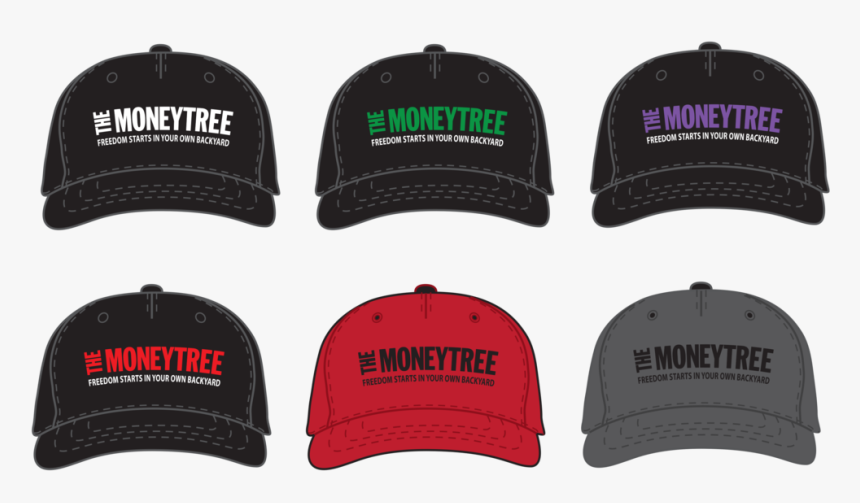 Moneytree Hat Mockup - Baseball Cap, HD Png Download, Free Download