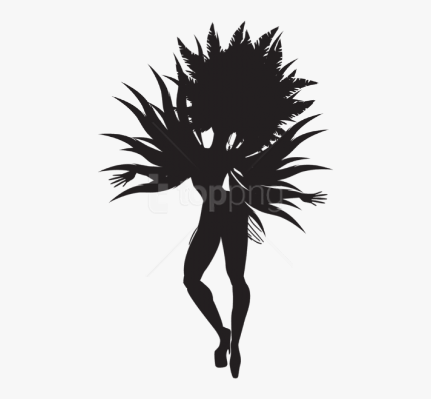 Free Png Samba Dancer Silhouette Png - Brazilian Dancer Silhouette, Transparent Png, Free Download