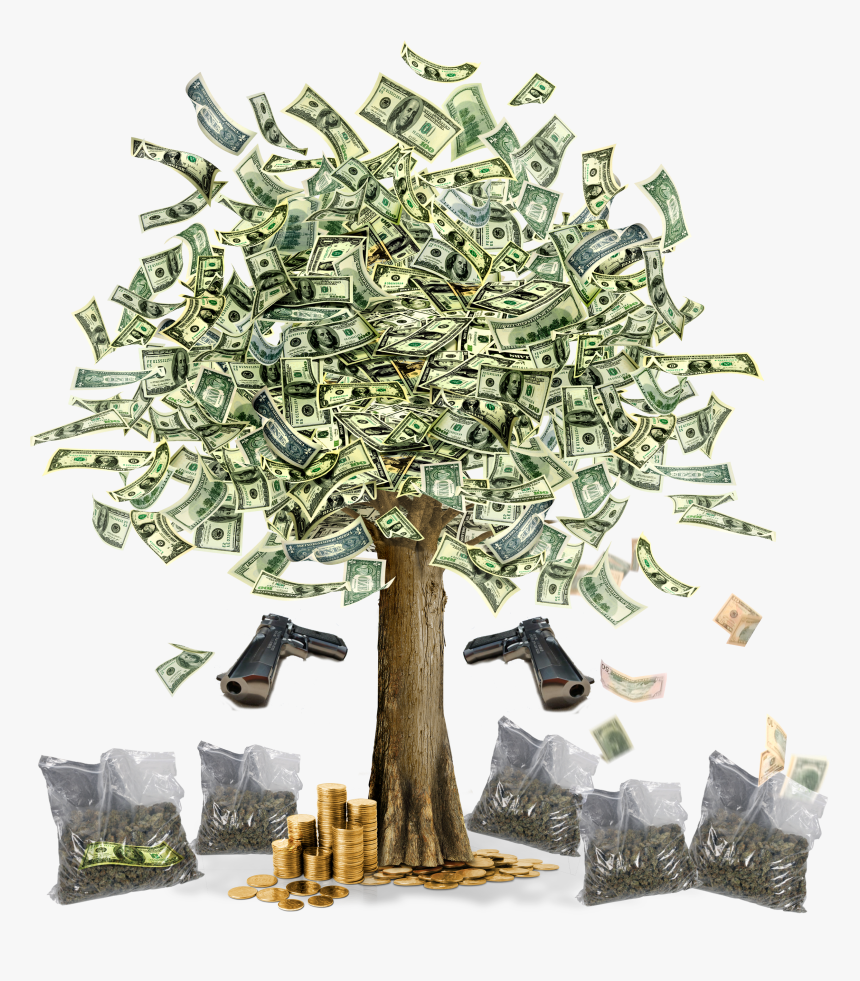 Money Tree Images Hd , Png Download - Money Tree With Dollars, Transparent Png, Free Download