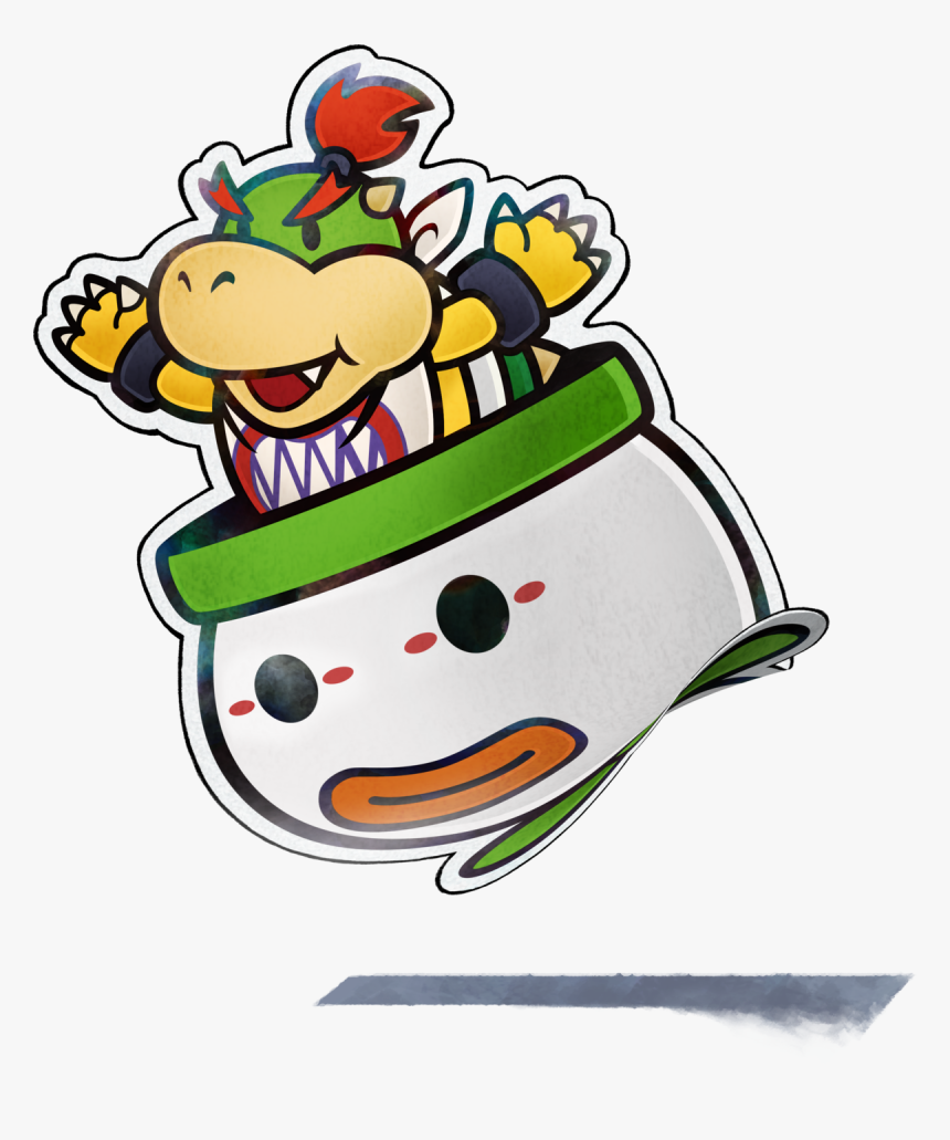 Mario And Luigi Paper Jam Paper Bowser Jr, HD Png Download, Free Download