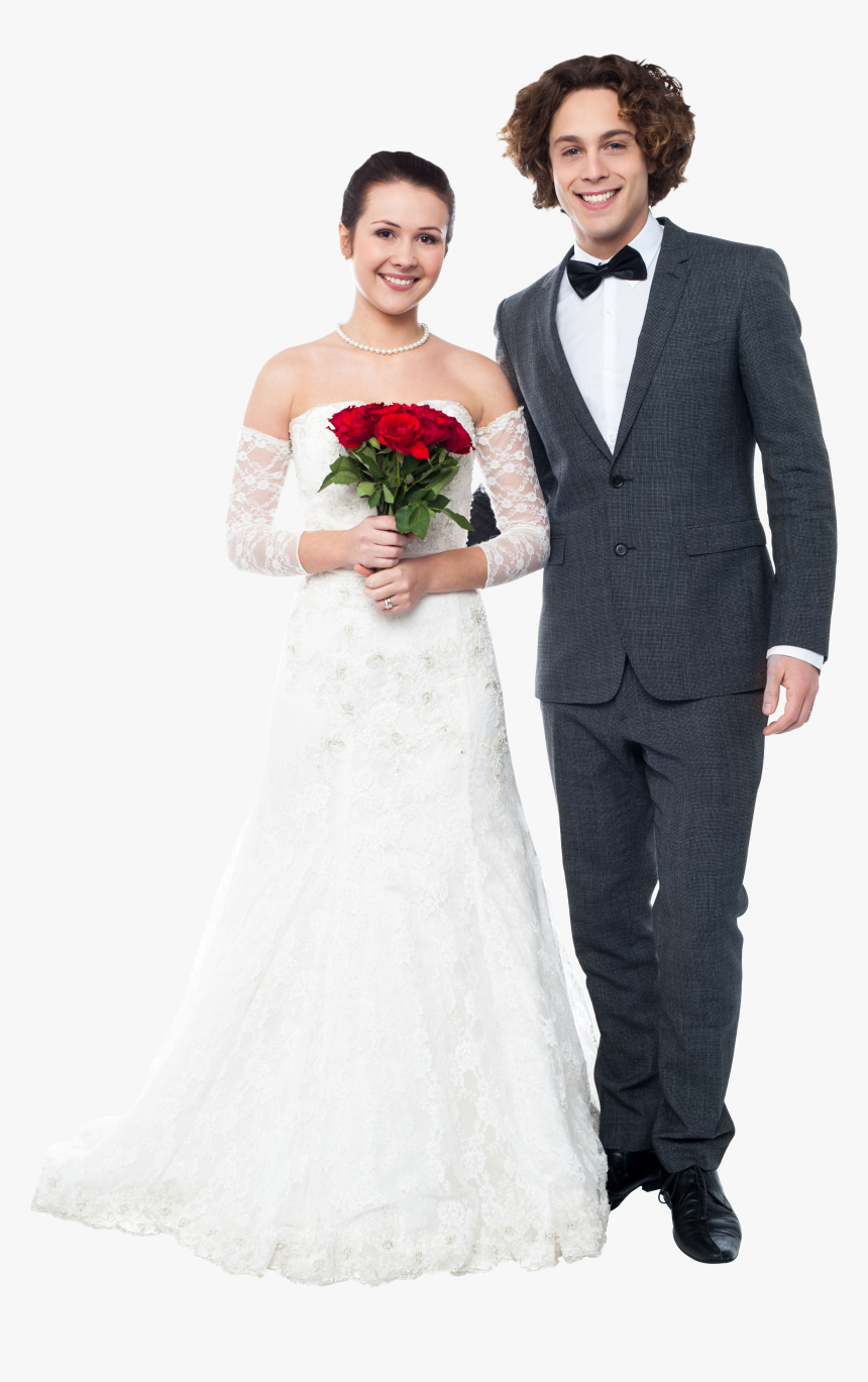 People Png Transparent , Transparent Cartoons - Wedding Couple Png Hd, Png Download, Free Download