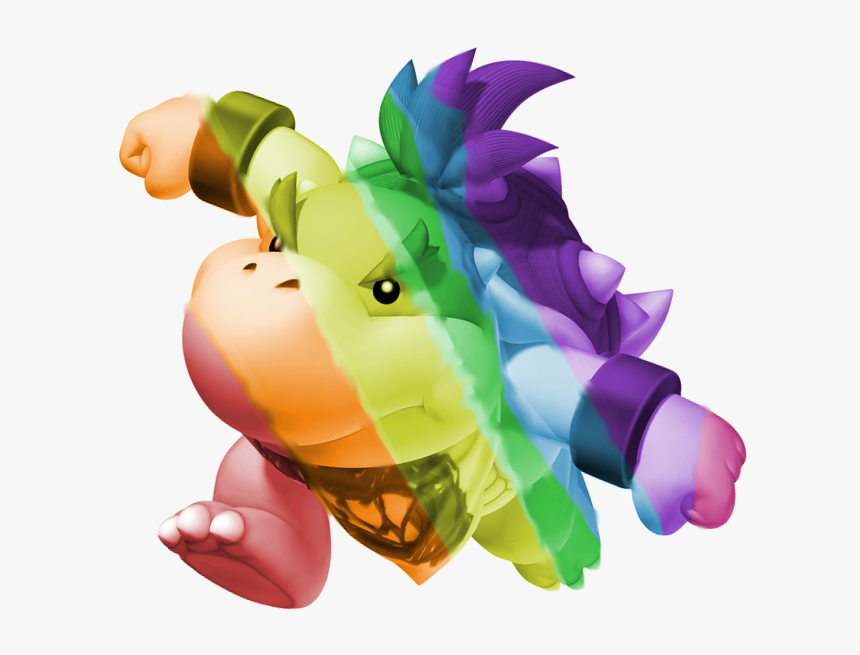 Rainbow Bowser Jr - Dark Dry Bowser Jr, HD Png Download, Free Download