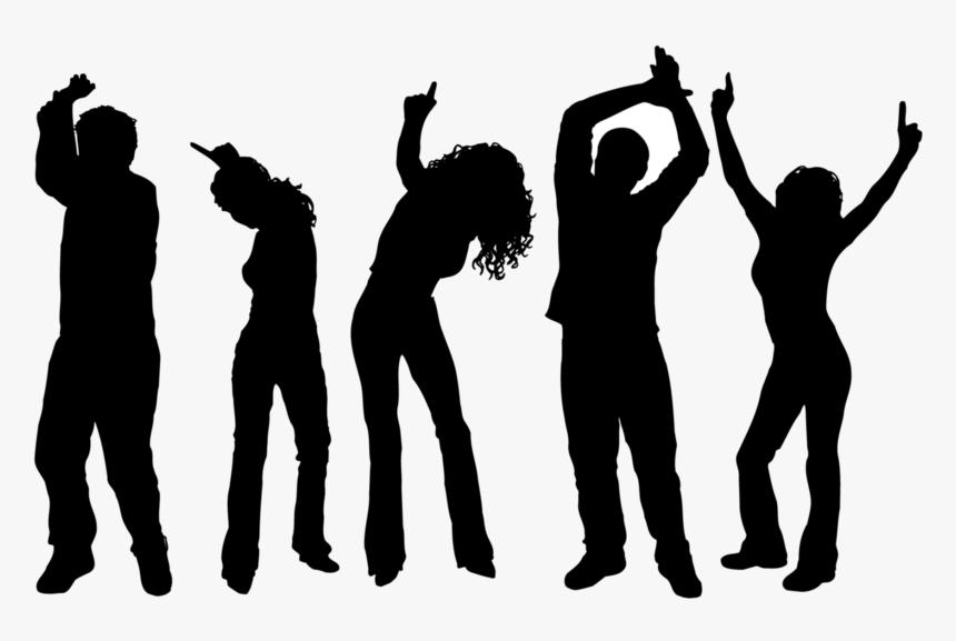 Just Dance Party Cliparts Transparent Png - Dance Party Clip Art Black And White, Png Download, Free Download