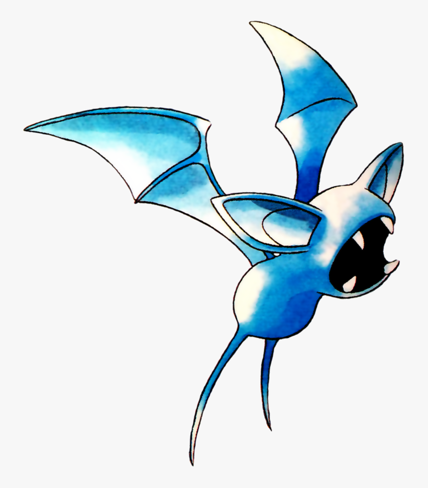 Zubat Pokemon Red And Blue Official Art - Pokemon Red And Blue Zubat, HD Png Download, Free Download