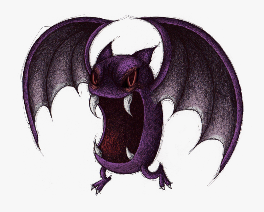 Golbat Used Mean Look Game Art Hq Pokemon Art Tribute, HD Png Download, Free Download