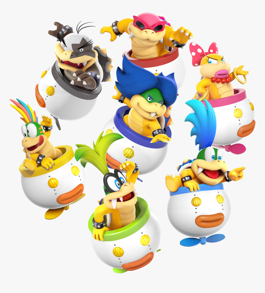 Koopalings And Bowser Jr Smash - Super Smash Bros Koopalings, HD Png Download, Free Download