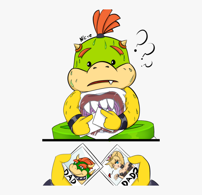 Isabelle And Bowser Jr, HD Png Download - kindpng.