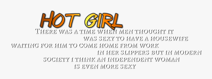 Hot Girl Png Text - Parallel, Transparent Png, Free Download