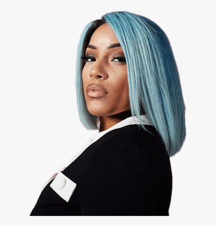 Stefflon Don Blue Hair - Stefflon Don, HD Png Download, Free Download