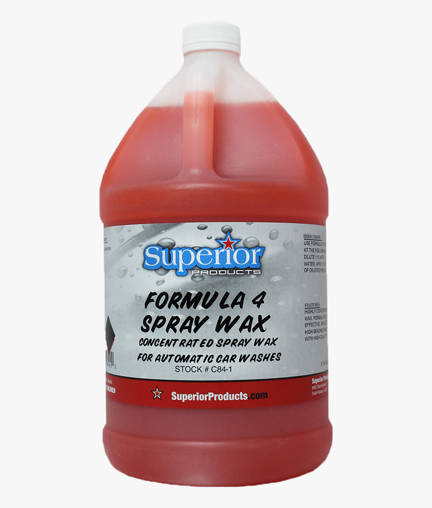 Formula - Superior Products Formula 4 Spray Wax, HD Png Download, Free Download