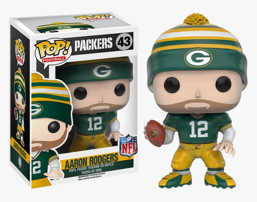 Aaron Rodgers Green Bay Packers Pop Vinyl Figure - Aaron Rodgers Funko Pop, HD Png Download, Free Download