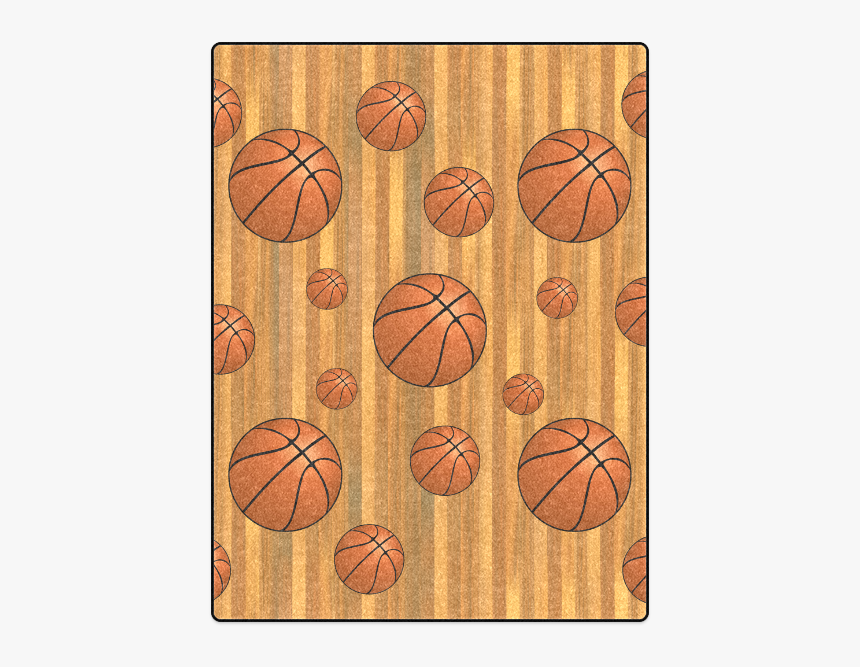 Basketballs With Wood Background Blanket 50"x60" - Basketball, HD Png Download, Free Download