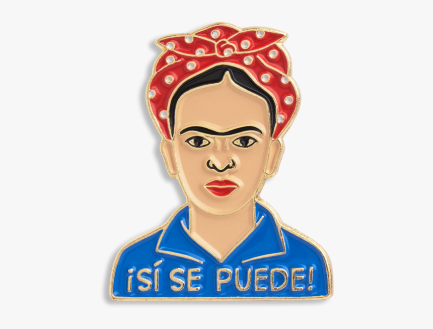 Frida Kahlo Lapel Pin - We Can Do It Frida, HD Png Download, Free Download