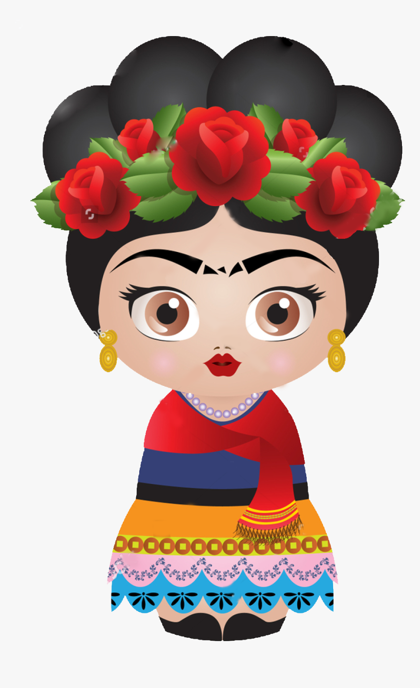 Frida Kahlo Cartoon Face