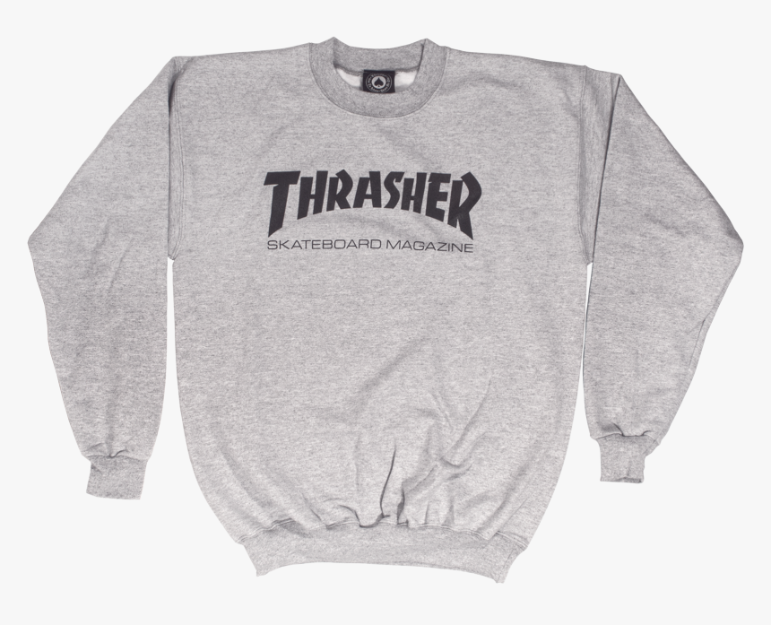 Thrasher Skate Mag Crew Sweatshirt - Thrasher Skate Mag Crewneck Grey ...