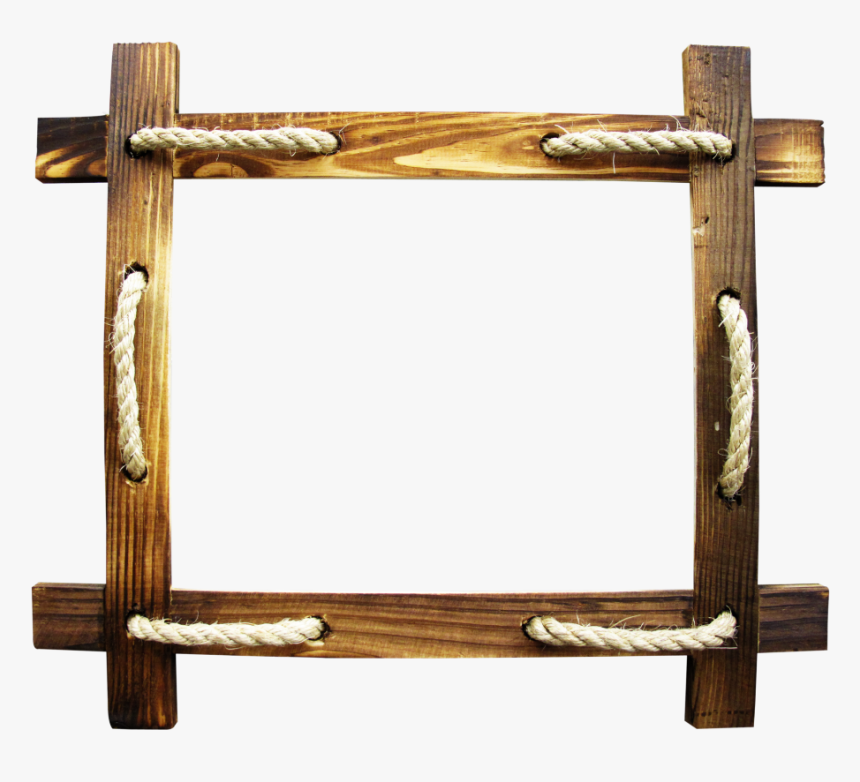 Transparent Rope Border Png - Wood Frames With Rope, Png Download, Free Download