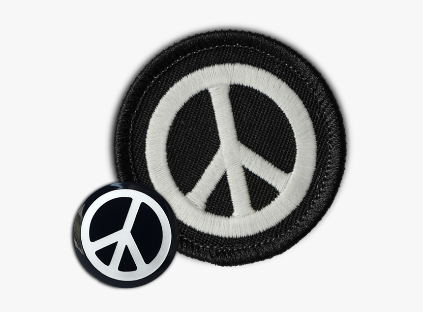 Peace Sign Patch & Pin Combo - Invitaciones Temática Años 60, HD Png Download, Free Download
