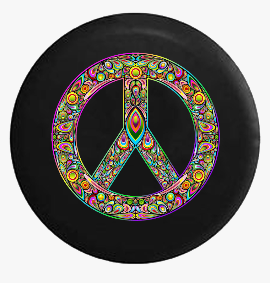 Psycodelic Peace Sign Hippie Lava Lamp - Transparent Pyschadelic Art, HD Png Download, Free Download