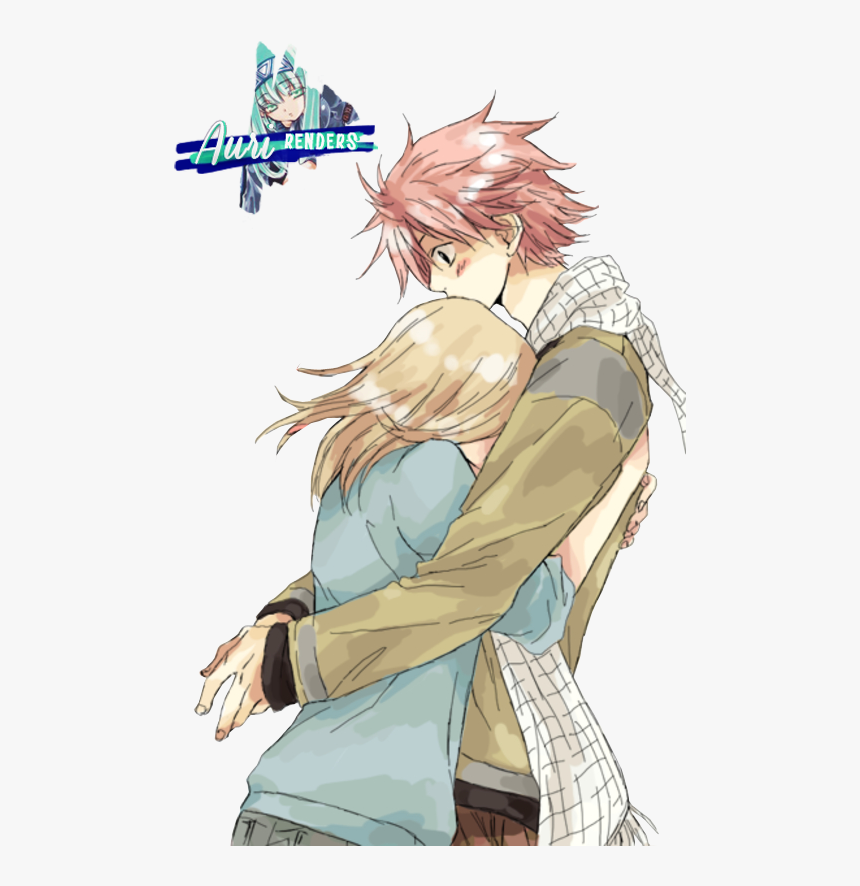Clip Art Royalty Free Dragneel And Lucy Heartfilia - Lucy Heartfilia Hugging Natsu, HD Png Download, Free Download
