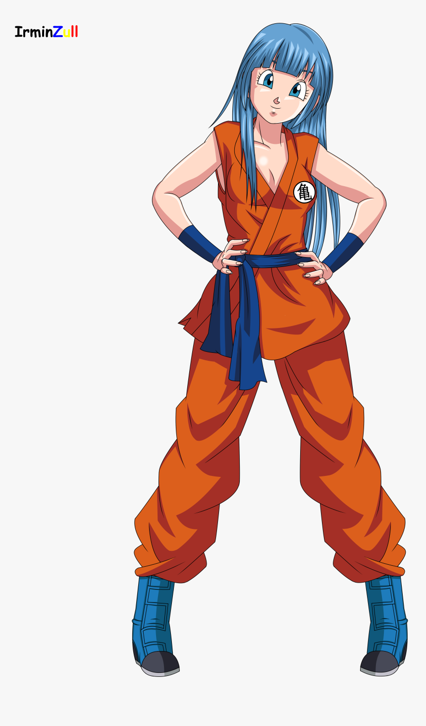 Bulma In Goku Outfit, HD Png Download - kindpng