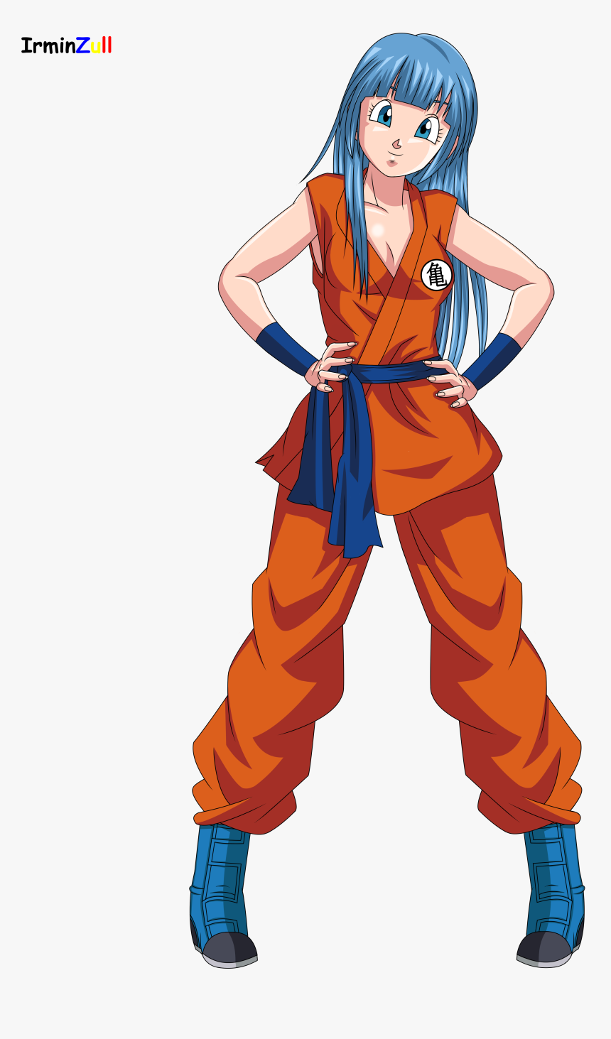 Bulma In Goku Outfit, HD Png Download - kindpng Bulma In Goku Outfit, HD Png Download - kindpng