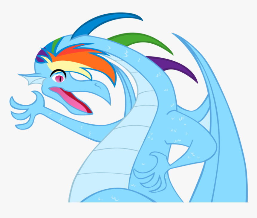 Skyrim Ponies Rainbow Dovahk Dragon Dash By Navitaserussirus-d4rpf8a - Rainbow Dash Dragon My Little Pony, HD Png Download, Free Download
