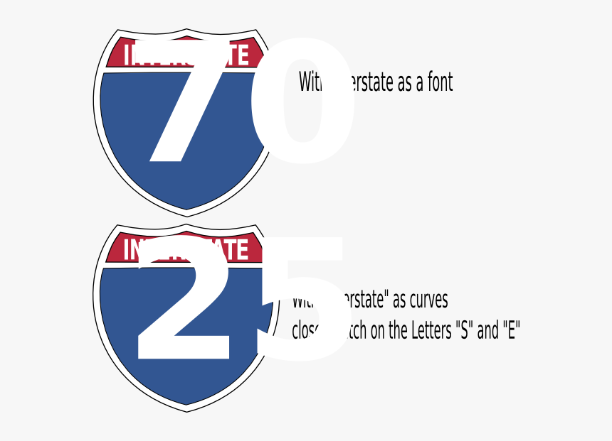 Free Vector Interstate Highway Sign Clip Art - Interstate Highway Signs, HD Png Download, Free Download