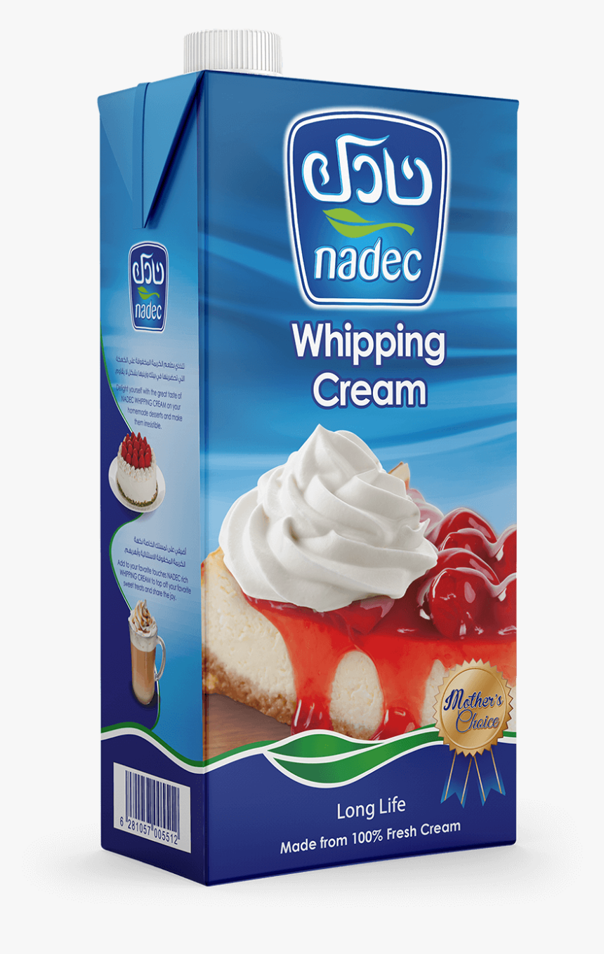 Transparent Whipped Cream Png - Nadec Whipping Cream, Png Download, Free Download