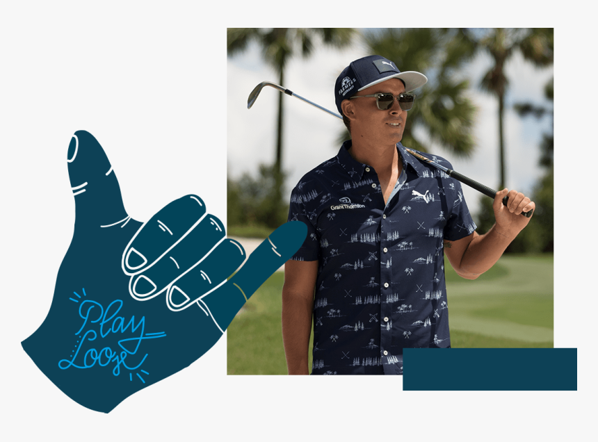 Rickie Play Loose - Puma Paradise Golf Shirt, HD Png Download, Free Download
