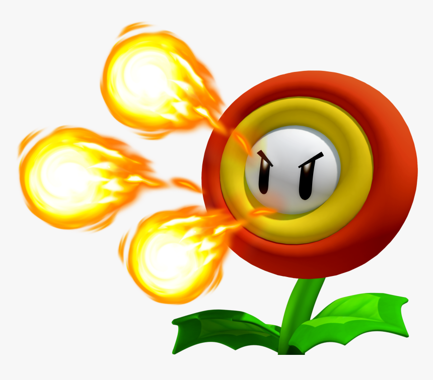 Flare Flower - Transparent Super Mario Fire Flower, HD Png Download, Free Download