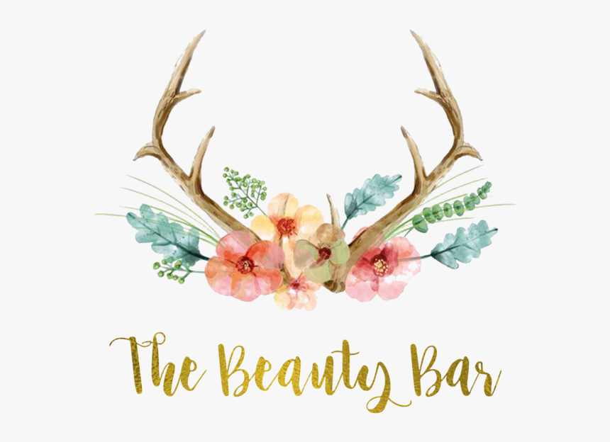 Beauty Bar Antlers - Hand Painted Watercolor Clipart, HD Png Download, Free Download