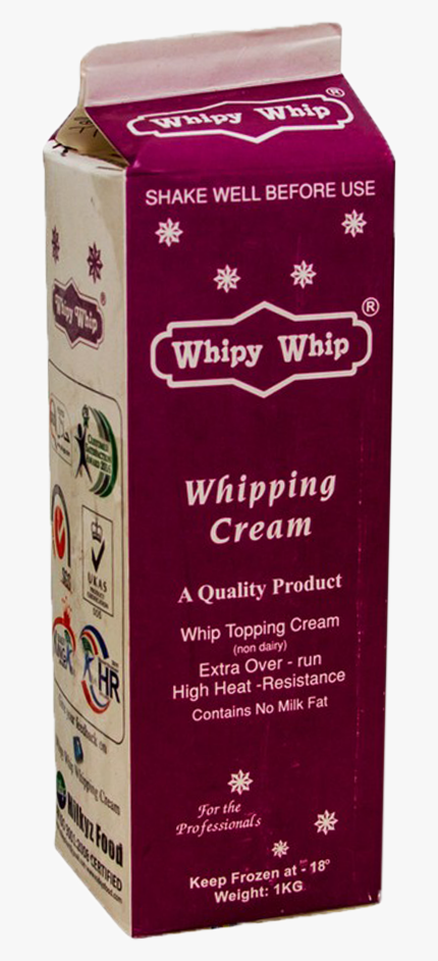 Whipy Whip Whipping Cream 1 Kg - Olpers Whipping Cream Price In Pakistan, HD Png Download, Free Download