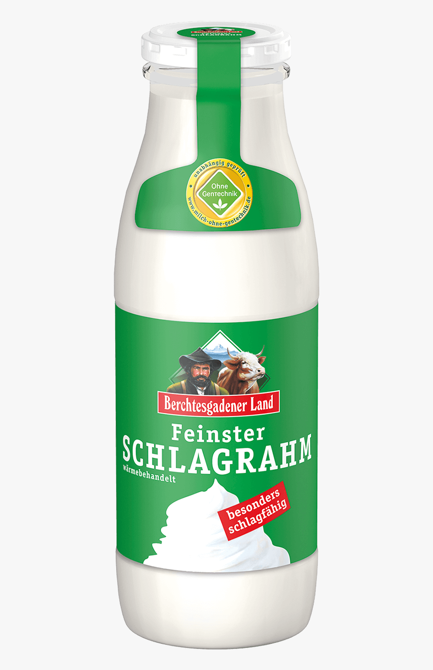 Finest Whipped Cream, 500 G Bottle - Berchtesgadener Land Sahne, HD Png Download, Free Download