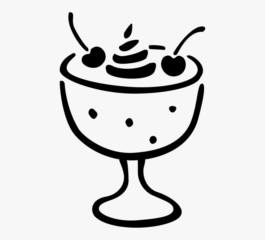 Vector Illustration Of Dessert Pudding In Cup With - Pudding, HD Png Download, Free Download