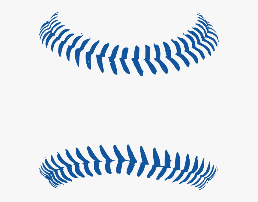 Blue Option 3 Stitching Baseball Svg Clip Arts - Transparent Baseball Laces Clipart, HD Png Download, Free Download
