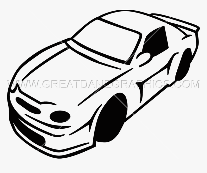 Race Car Clip Art Black And White, HD Png Download, Free Download