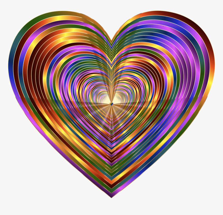 Heart,organ,symmetry - Psychedelic Heart Png, Transparent Png, Free Download