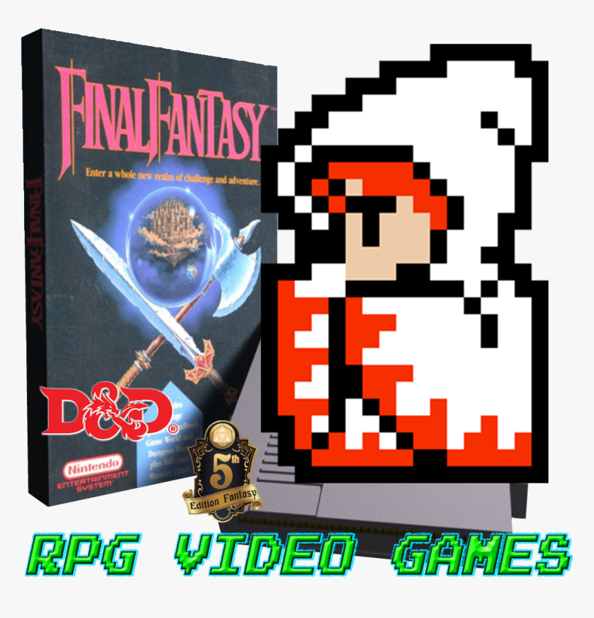 Transparent 8bit Heart Png - Final Fantasy White Mage Sprite, Png Download, Free Download