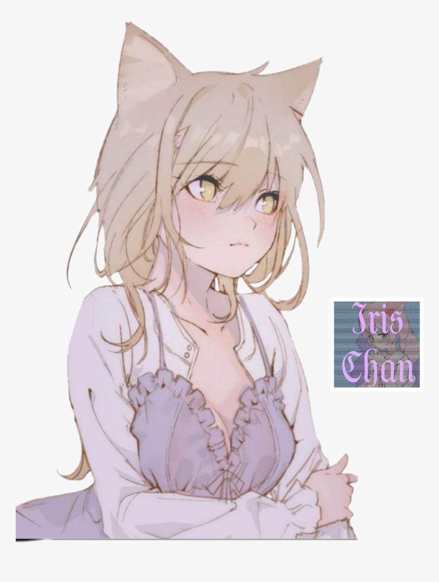 #neko #tyan #anime #png #cat #kawaii # Аниме #неко - Chica Neko Kawaii Anime, Transparent Png, Free Download