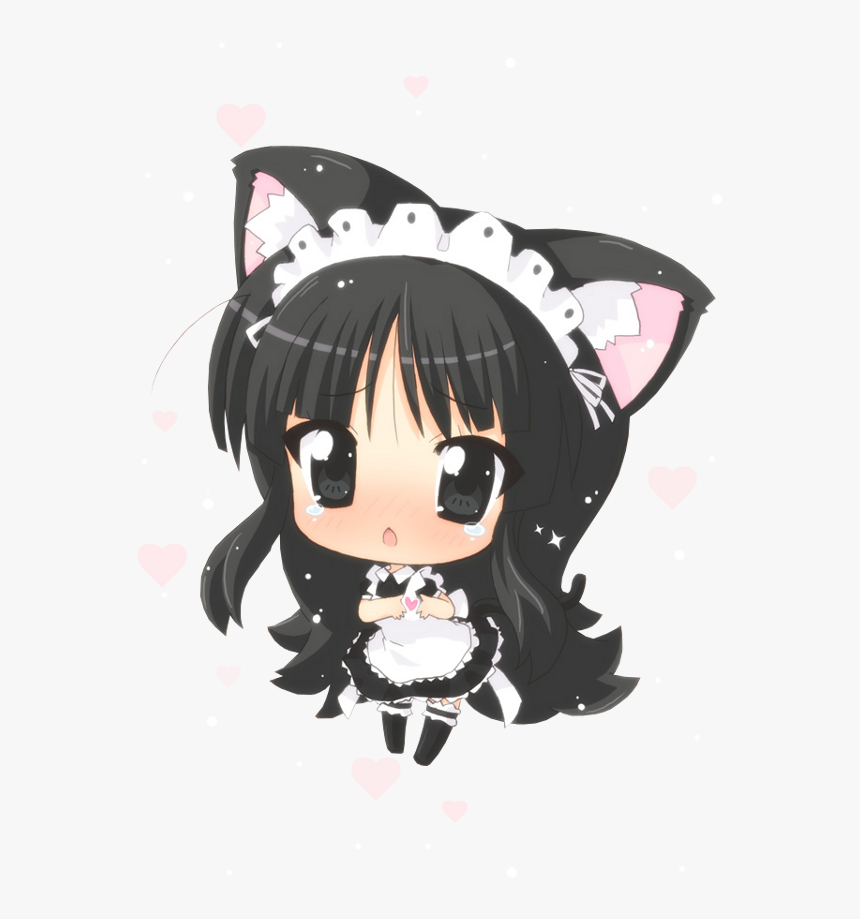 A Little Maid Neko For Today - Chibi Neko Anime Kawaii, HD Png Download, Free Download