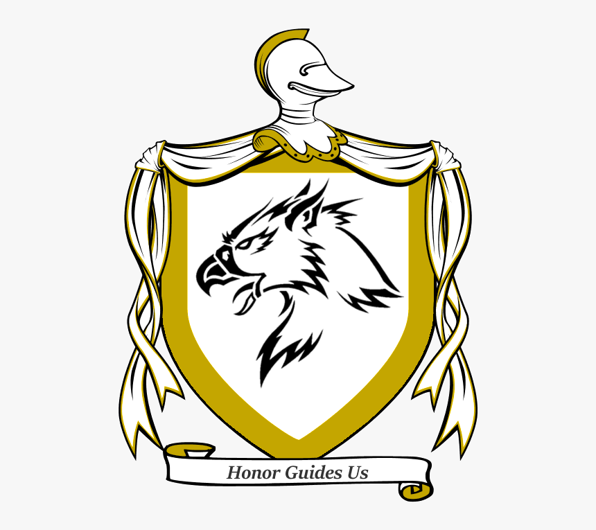 A White And Gold Shield Adorned With A Black Gryphon"s - Thunder Rangers Power Coins, HD Png Download, Free Download
