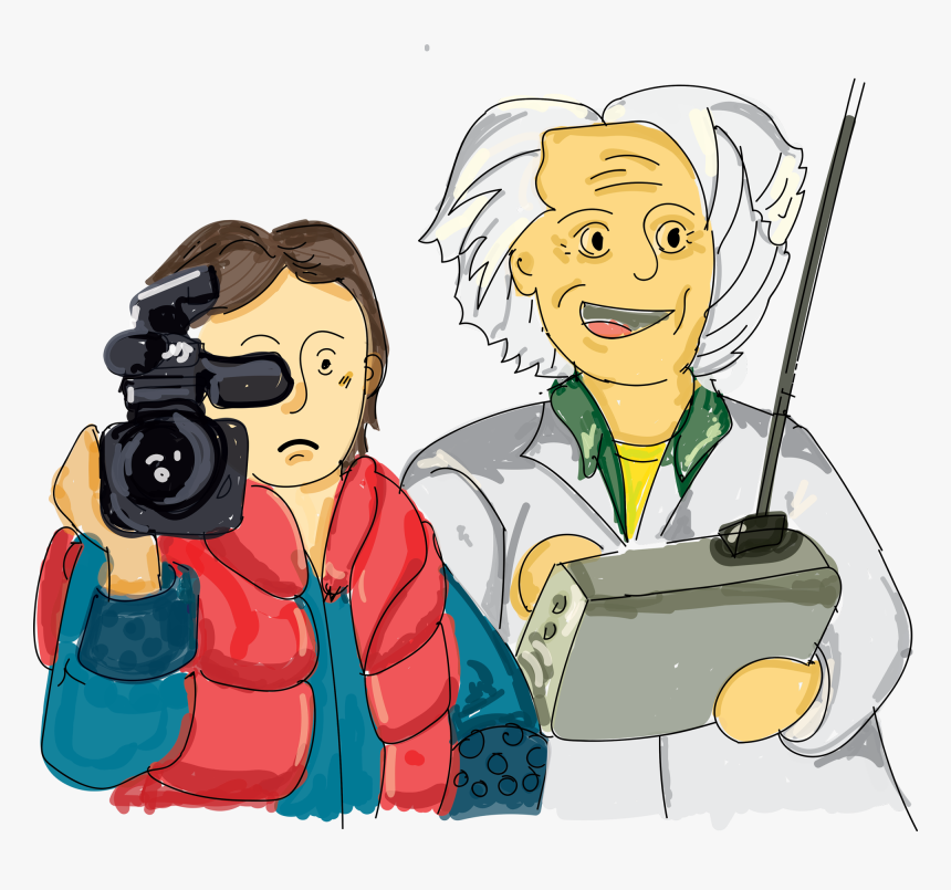 A Look Back At Back To The Future - Cartoon, HD Png Download, Free Download
