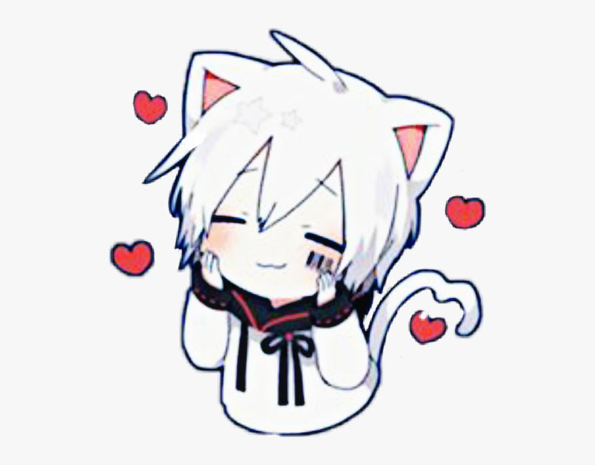 #neko #kawaii #anime - Cute Anime Chibi Boy, HD Png Download, Free Download