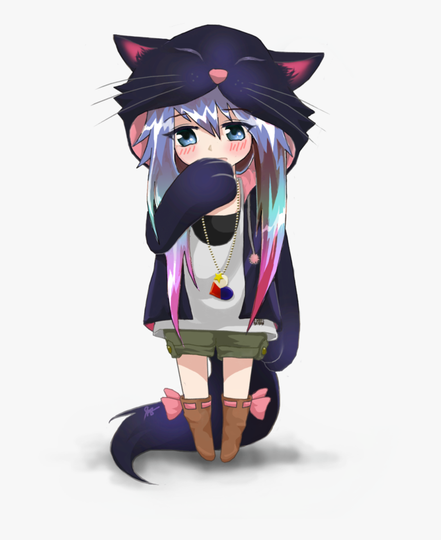 Anime Chibi Neko Buscar Con Google Neko Pinterest Anime - Anime Girl Chibi Neko, HD Png Download, Free Download