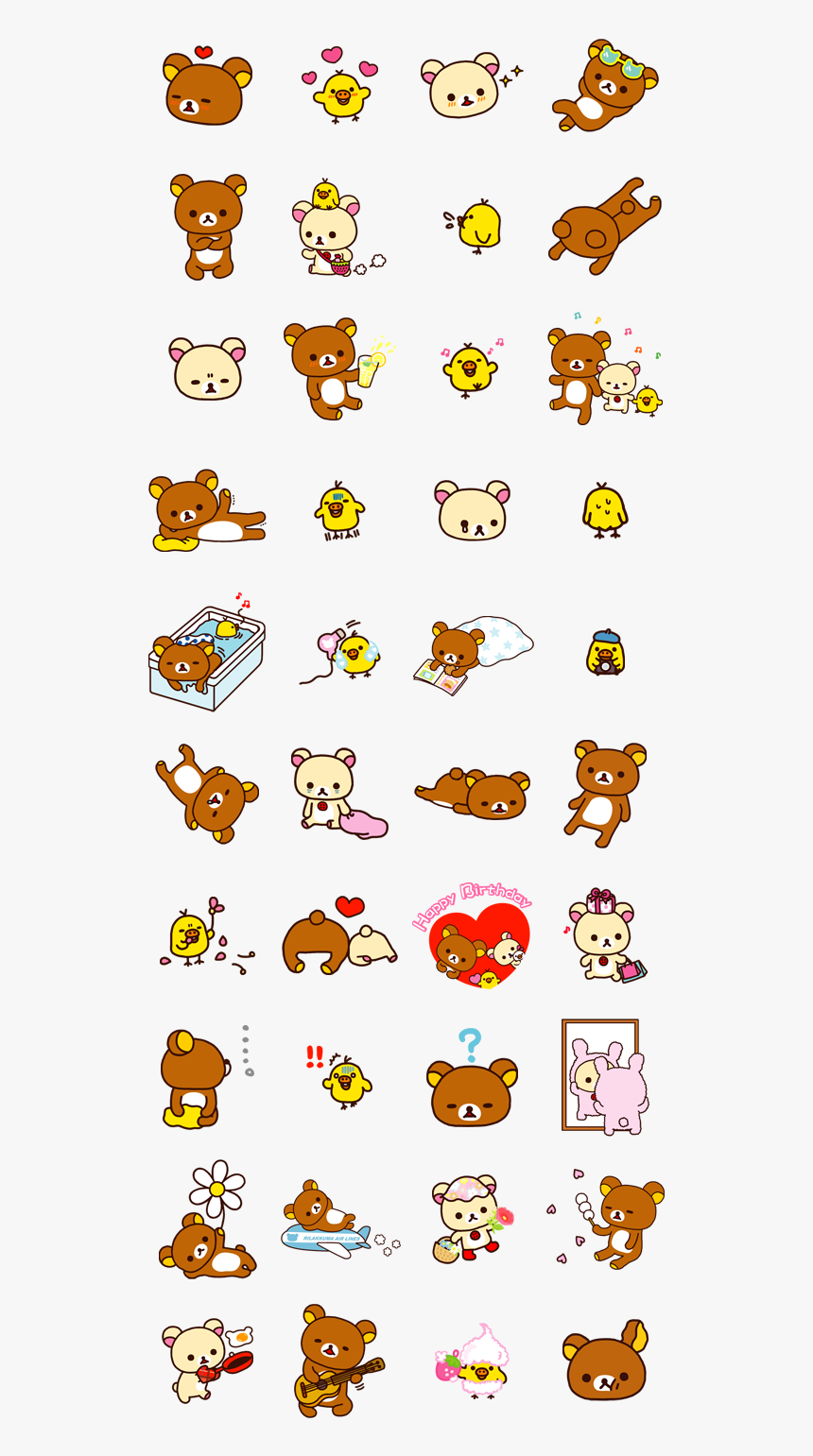 Stickers Rilakkuma Png, Transparent Png, Free Download