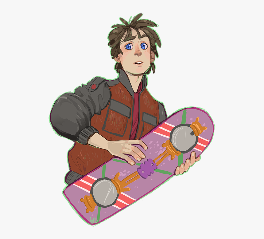 Back To The Future Clipart Marty Mcfly - Teen Male Character Design, HD Png Download, Free Download