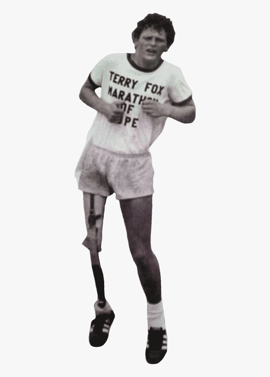 Terry Fox Media Presentation By Maria Arlei Fahigal - Terry Fox White Background, HD Png Download, Free Download