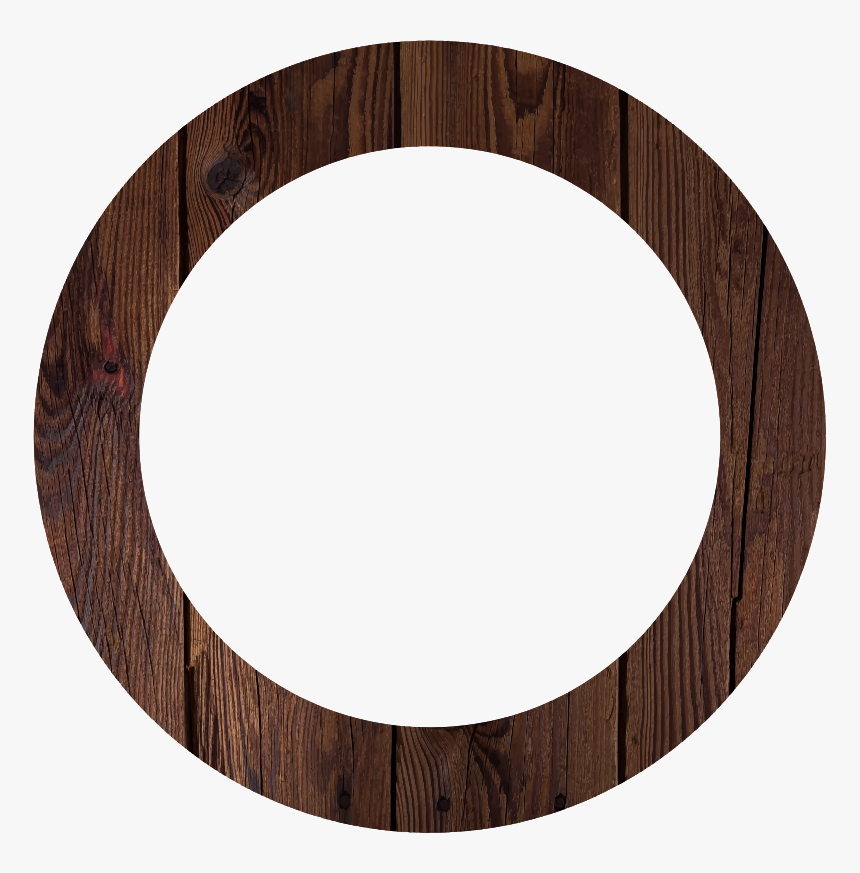 Wood Frame - Circle, HD Png Download, Free Download