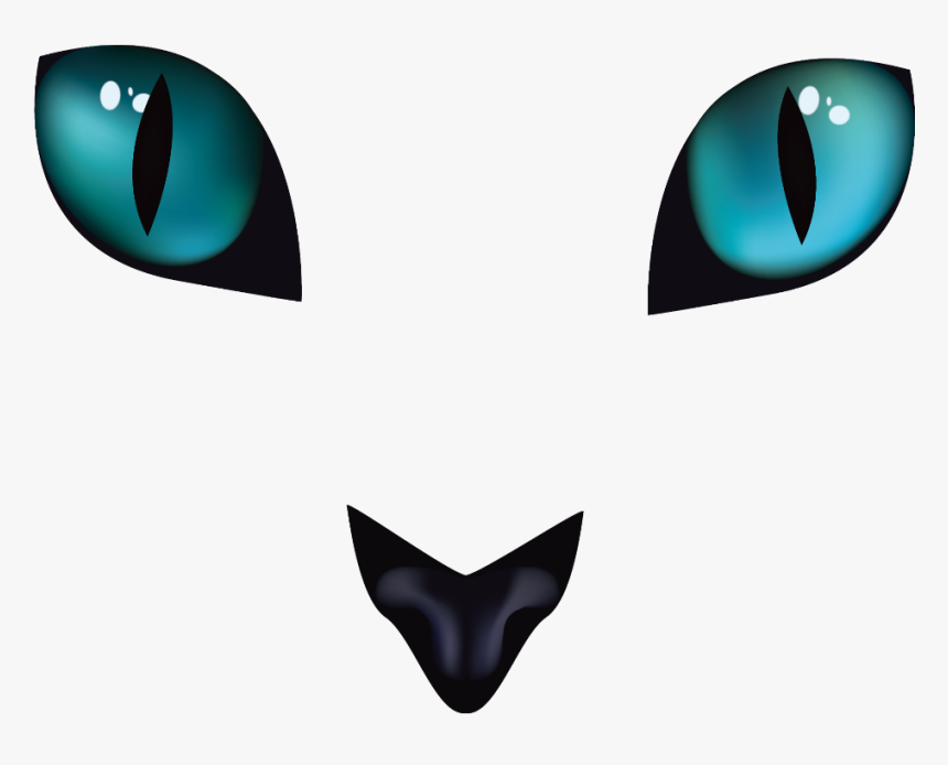 #mq #blue #cat #cats #eye #eyes - Ojos De Gato Dibujo, HD Png Download, Free Download